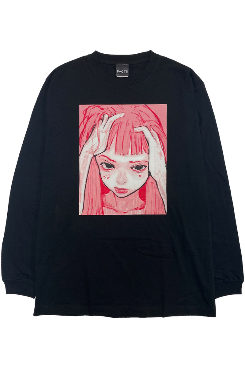 FACT101 (ファクトイチマルイチ) 『わたしはわたし』ロングTシャツ Black