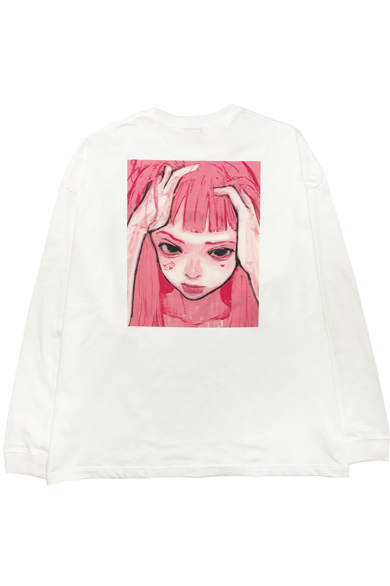 FACT101 (ファクトイチマルイチ) 『わたしはわたし』ビッグシルエットロングTシャツ White