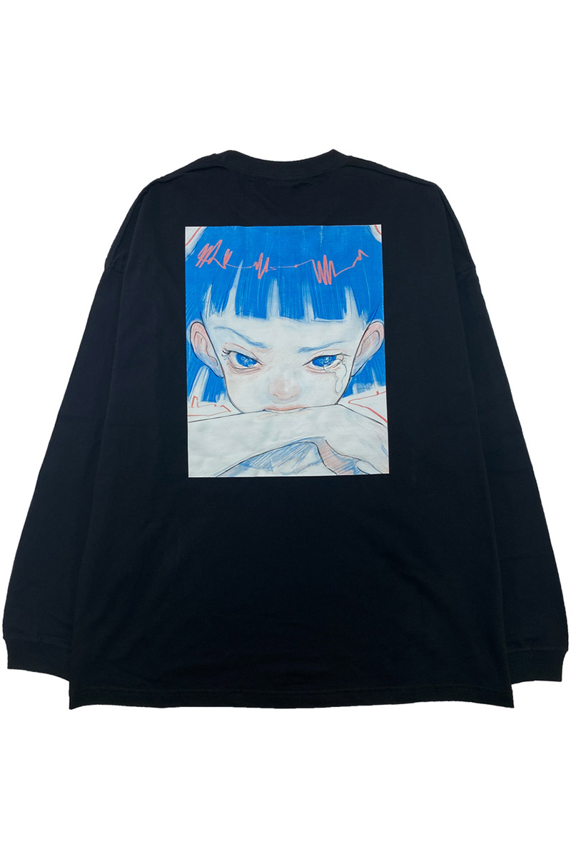 FACT101 (ファクトイチマルイチ) 『闘うあなたへ』 ビッグシルエットロングTシャツ Black