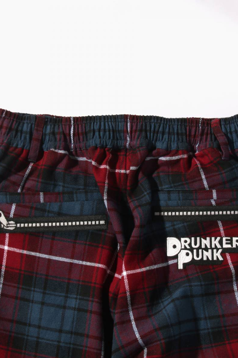 PUNK DRUNKERS(パンクドランカーズ)ボンテージ風チェックパンツ PUNK DRUNKERS(パンクドランカーズ)ボンテージ風チェックパンツ