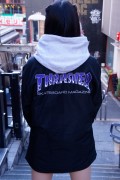 THRASHER TH8962 BBQ COACH JACKET BLACK/PURPLE