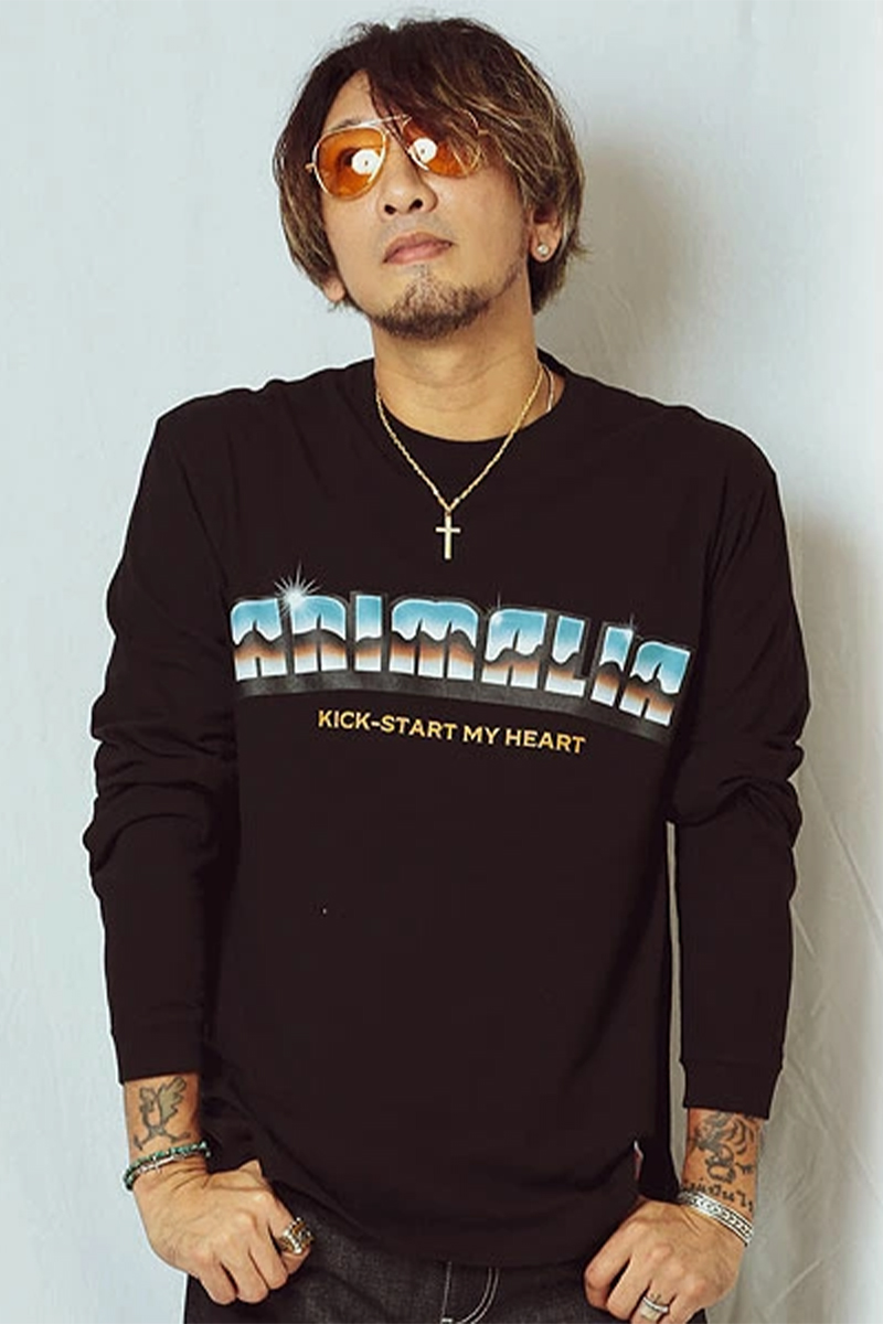 ANIMALIA (アニマリア) L/S Tee -Iron Logo- BLACK