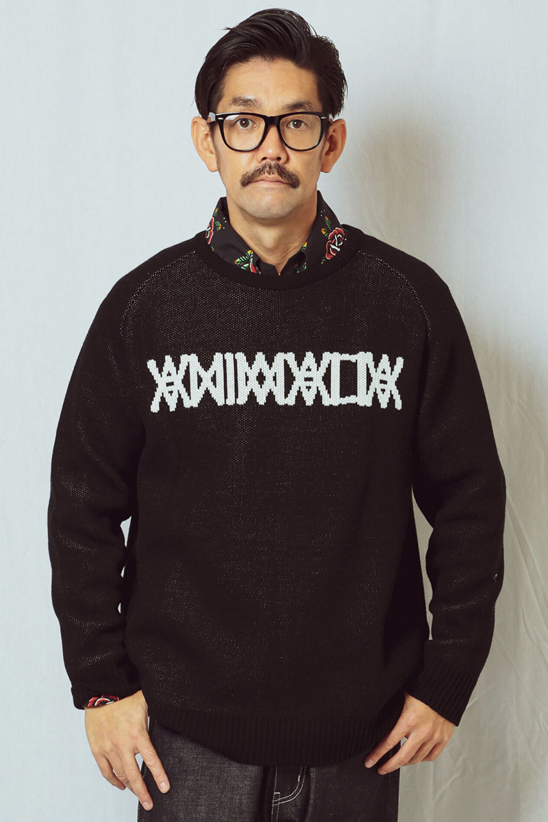 ANIMALIA (アニマリア) P/O SWEATER - Plain - BLACK