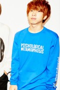 PSYCHOLOGICAL METAMORPHOSIS PLMP-17-06 PMLP L/S LOGO BLUE