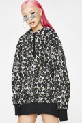 RIPNDIP Nerm Flower Pattern Hoodie (Black)