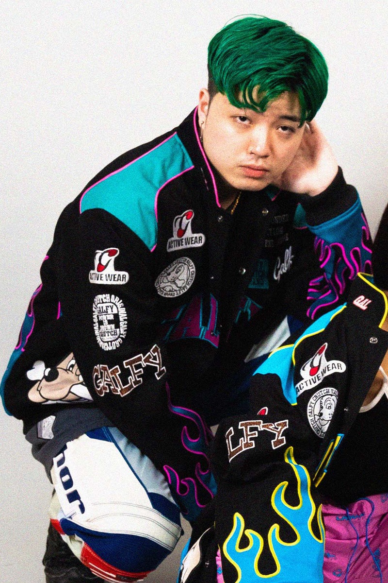 GALFY 新 走り屋 JKT BLACK/GREEN / ロックファッション GALFY 新 走り屋 JKT BLACK/GREEN / ロックファッション