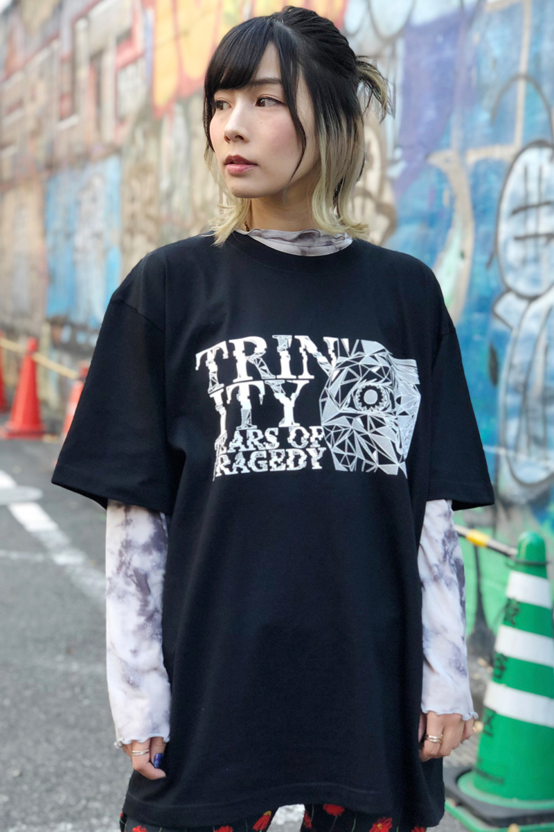 ロックファッション バンドグッズのgekirock Clothing Tears Of Tragedy Gekirock Clothing 限定コラボ Tシャツ Black