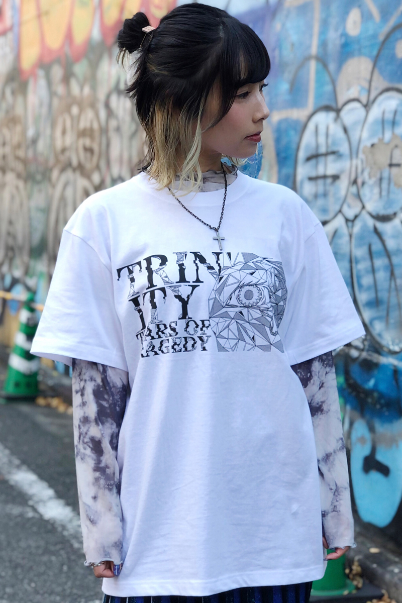 TEARS OF TRAGEDY×GEKIROCK CLOTHING 限定コラボ・Tシャツ WHITE