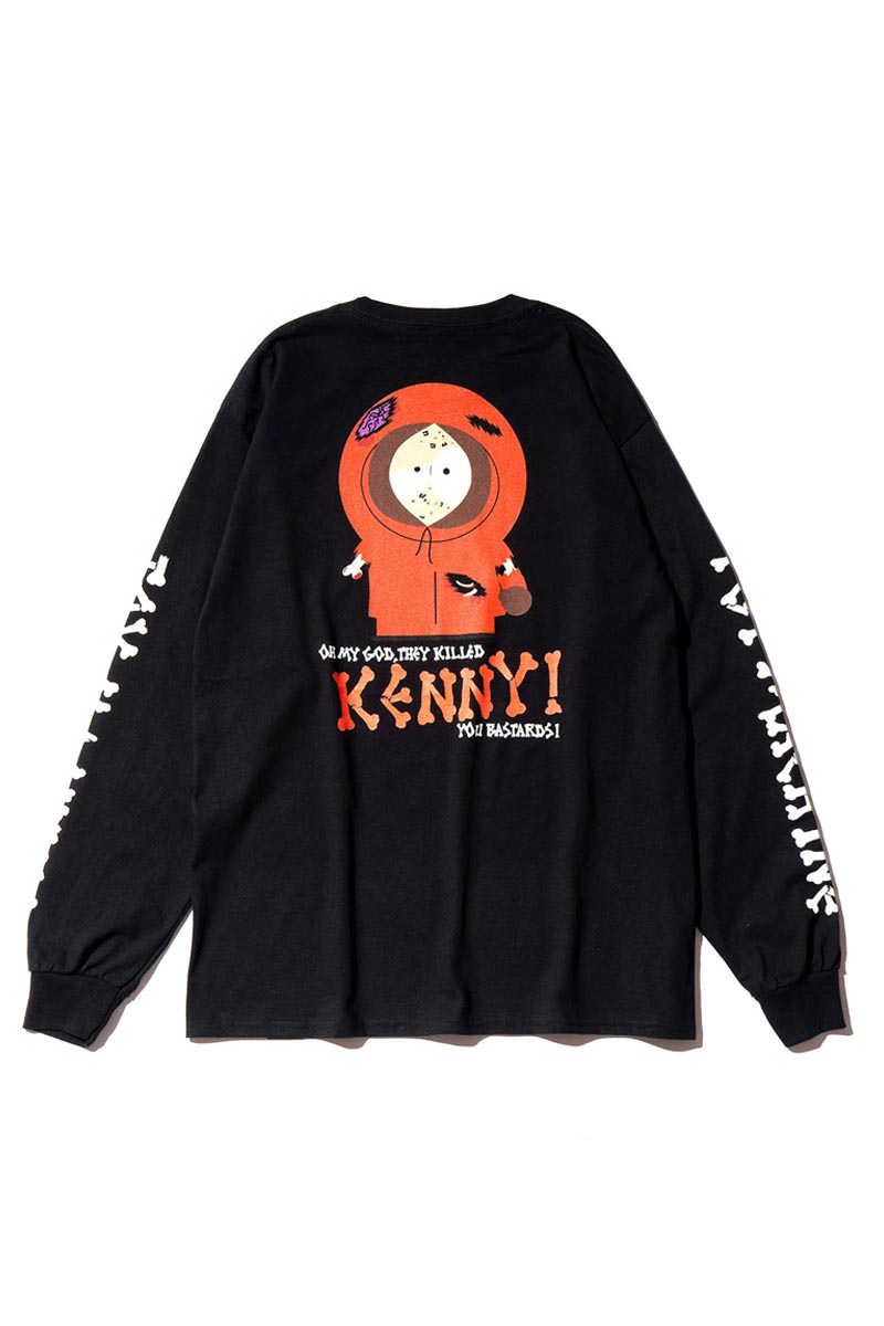 TOY MACHINE (トイマシーン) TM × SOUTHPARK COLLABO KENNY LONG TEE - BLACK