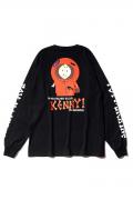 TOY MACHINE (トイマシーン) TM × SOUTHPARK COLLABO KENNY LONG TEE - BLACK