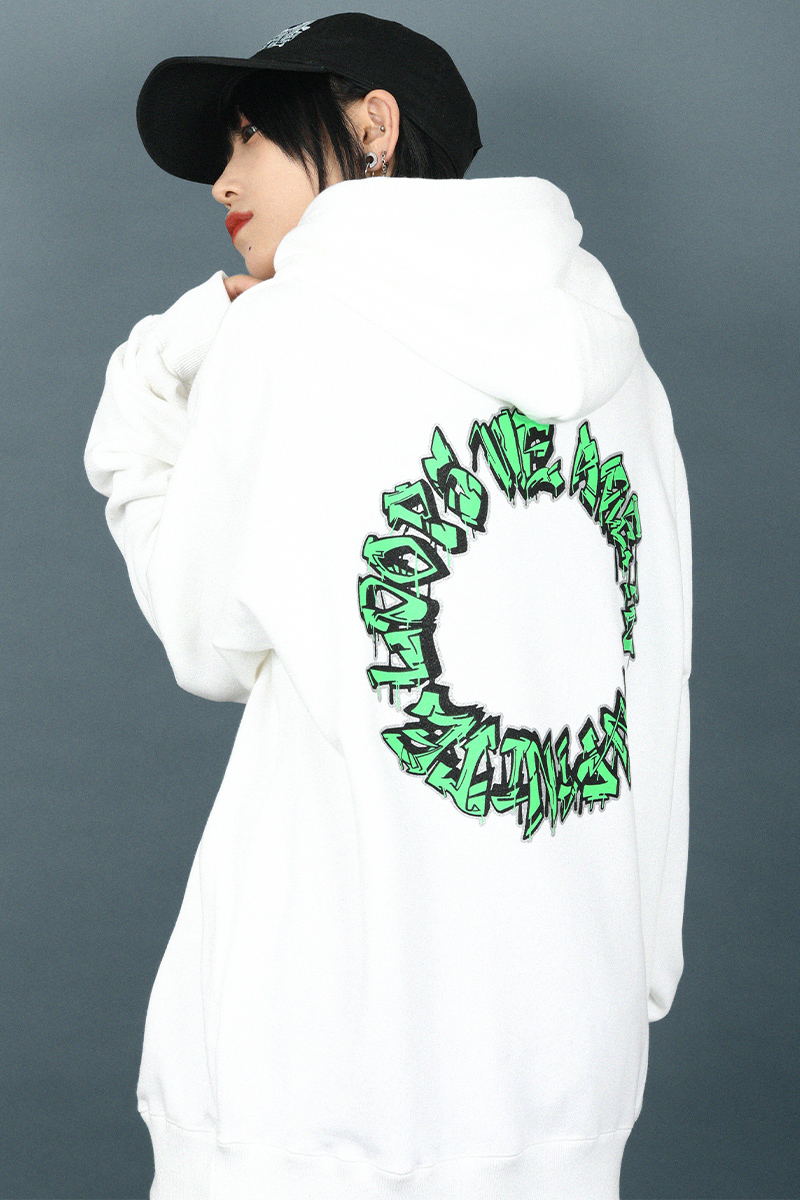 DI:VISION (ディヴィジョン) GRAFFITI HOODIE WHITE