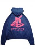 SLEEPING TABLET PTSD [ HOODED SWEAT ] NAVY