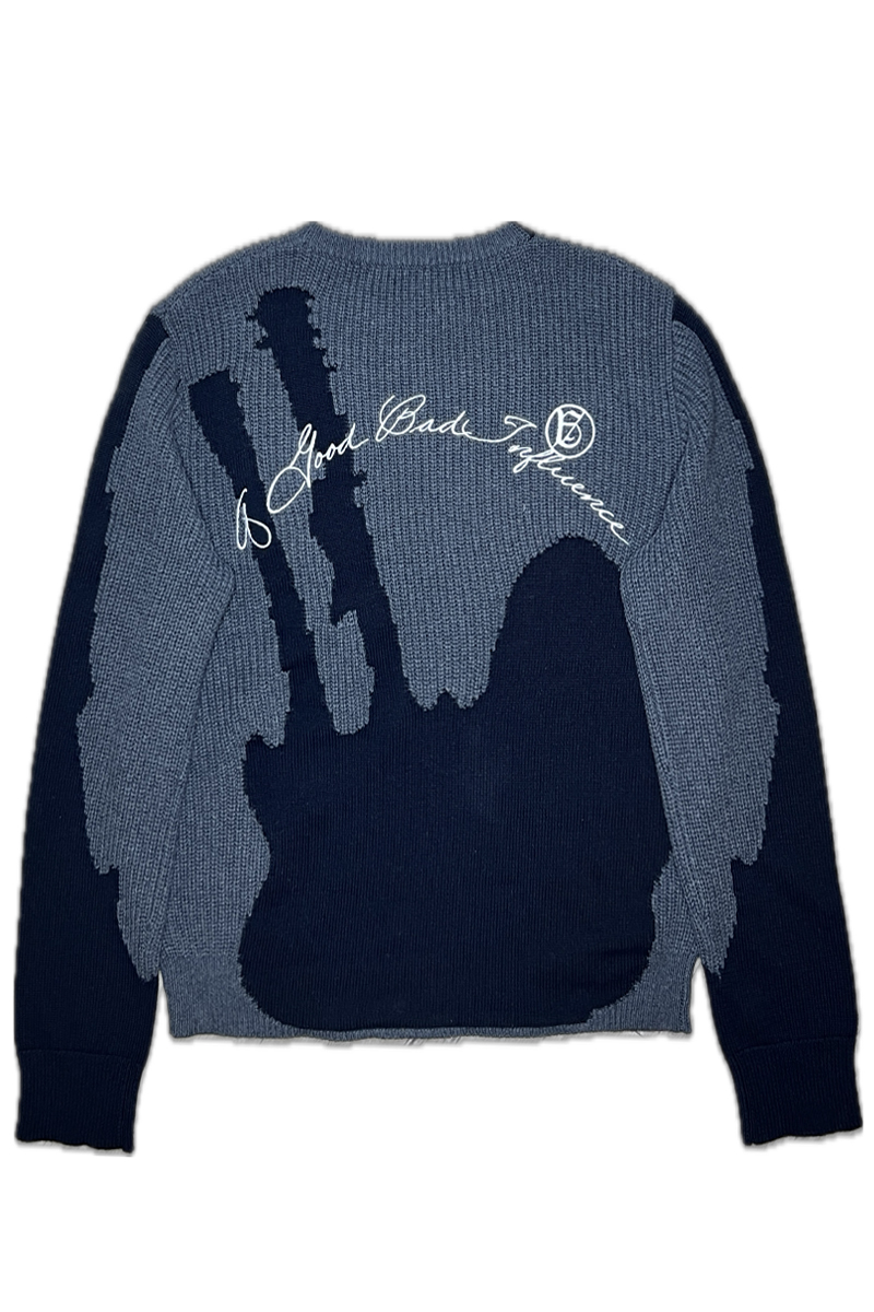 A Good Bad Influence(アグッドバッドインフルエンス) PAGE KNIT SWEATER - Black