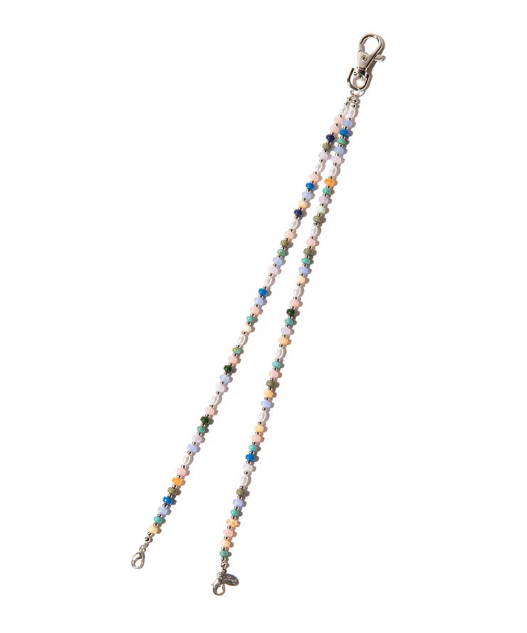 【予約商品】glamb(グラム) Blow Beads Chain Strap / ブロウビーズチェーンストラップ - Multi