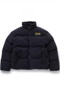 TOY MACHINE (トイマシーン) CORDUROY PUFFER JACKET BLACK