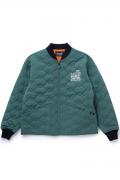 TOY MACHINE (トイマシーン) SECT EYE STITCH QUILTED BOMBER JACKET GREEN