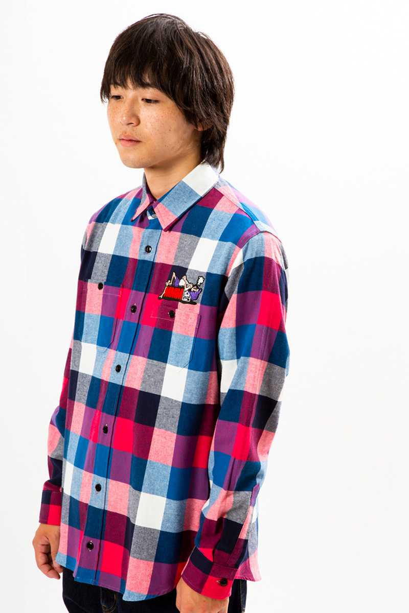 ロックファッション バンドグッズのgekirock Clothing Magical Mosh Misfits 寝るシャツ Blue