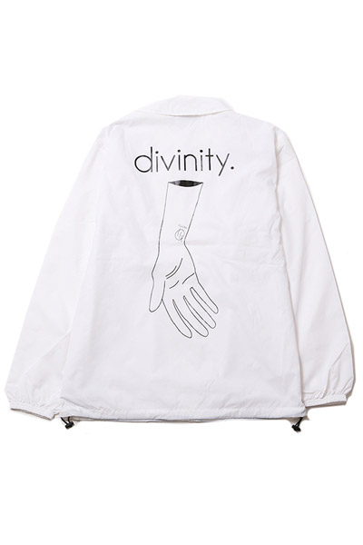 SILLENT FROM ME DIVINITY -Coach Jacket- WHT