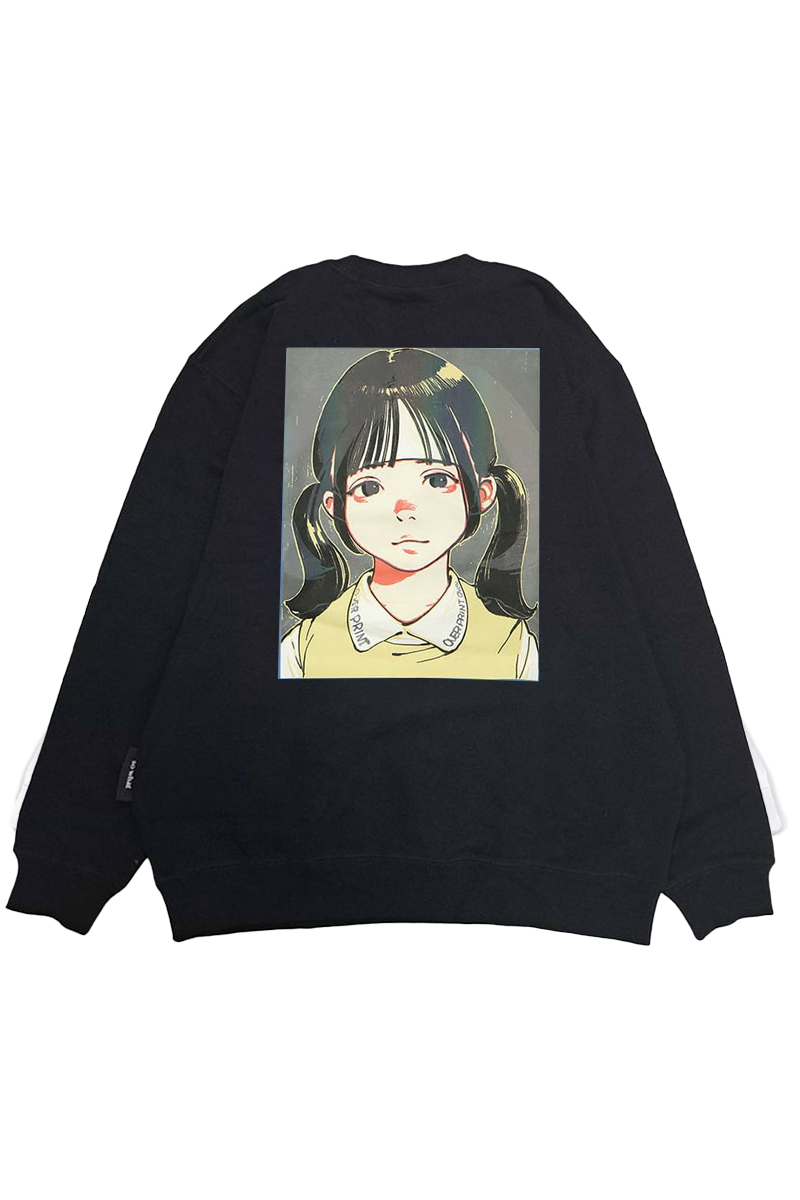 【お問い合わせ商品】over print (オーバープリント) POP ART BOX LOGO sweatshirts Ver:18(改) - Black
