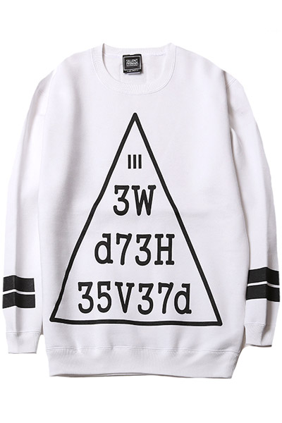 SILLENT FROM ME ENCRYPTION -Crew Sweat- WHITE