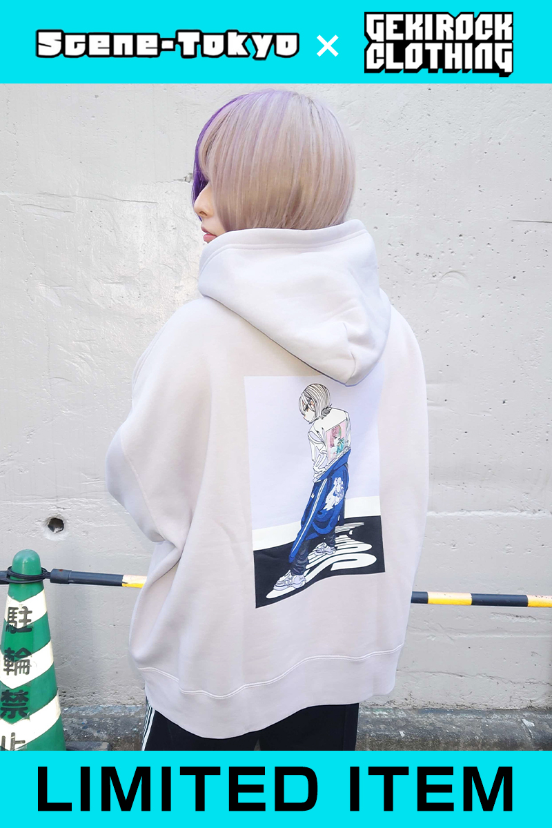 【ゲキクロ限定】SCENE TOKYO (シーントウキョウ)  Limited Hoodie Drop”Y”(PURPLE)