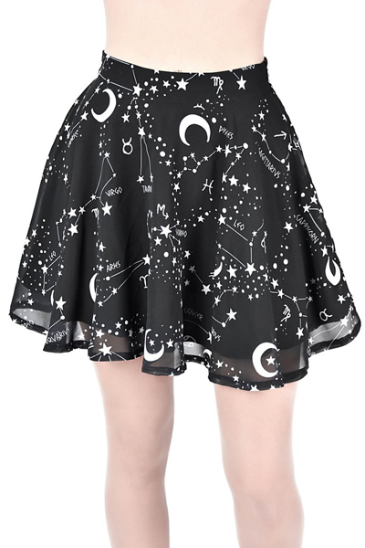 KILL STAR CLOTHING Milky Way Chiffon Skirt