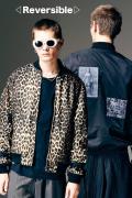 【予約商品】glamb(グラム) Blow Reversible Bomber Jacket / ブロウリバーシブルボンバージャケット - Leopard
