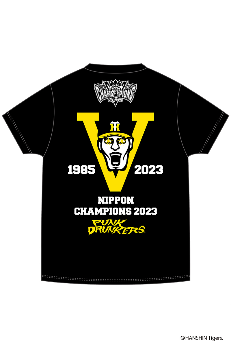 【予約商品】PUNK DRUNKERS(パンクドランカーズ) ［PDSx阪神タイガース］2023ARE OF ARE.TEE BLACK