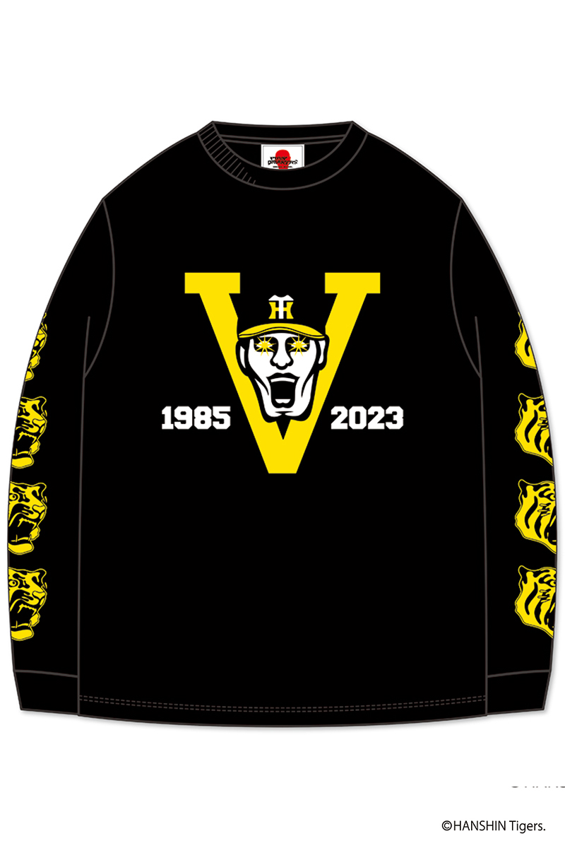 【予約商品】PUNK DRUNKERS(パンクドランカーズ) ［PDSx阪神タイガース］2023ARE OF ARE ロンTEE BLACK