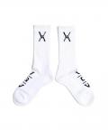 VIRGO VG LOGO SOCKS WHITE