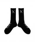 VIRGO VG LOGO SOCKS BLACK