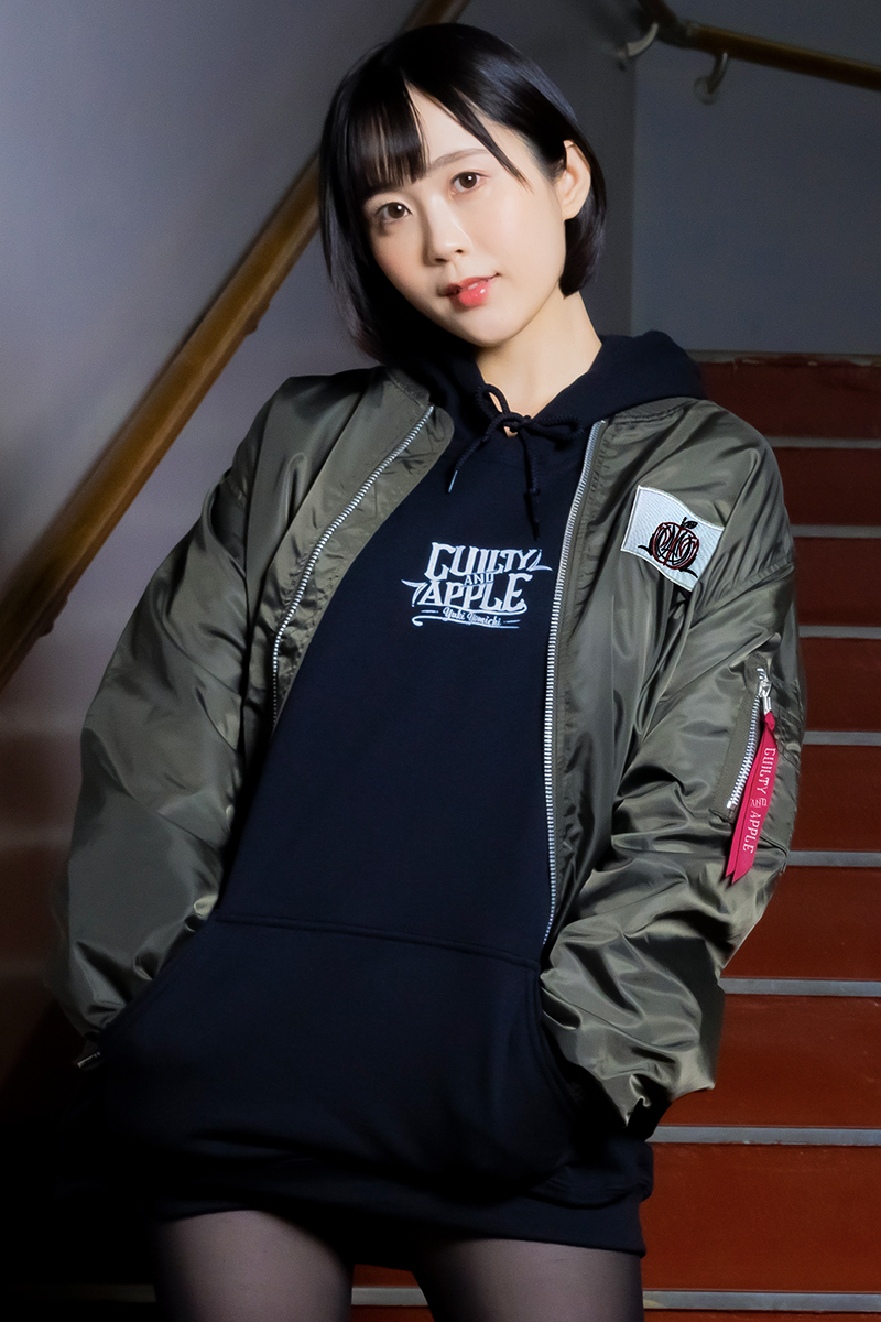 夜道雪×GEKIROCK CLOTHING "Guilty &Apple" MA-1 KHAKI