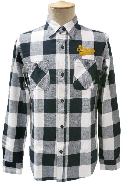 Subciety HEAVY FLANNEL SHIRT-GLORIOUS- WHITE