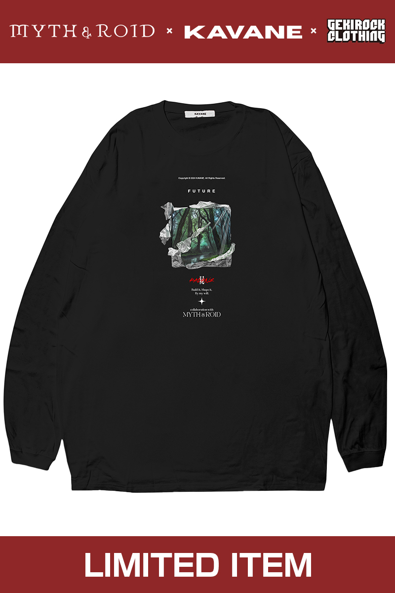 MYTH & ROID × KAVANE Clothing × GEKIROCK CLOTHINGコラボ・ロンT