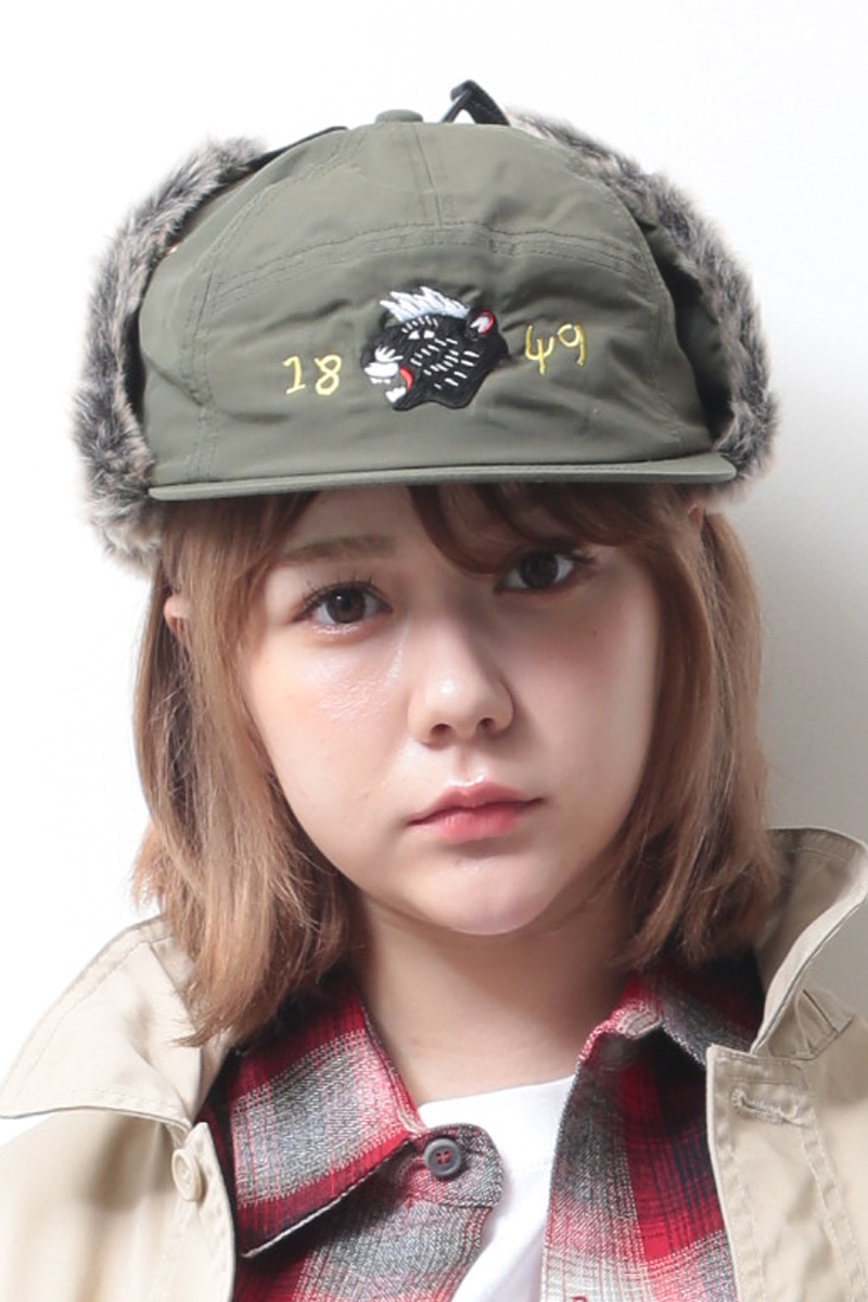 ANIMALIA AN20A-CP03 “R.I.B.” BOMBER CAP OLIVE
