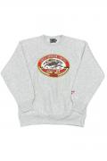 LONELY論理#28 13oz HEAVYWEIGHT "AKA LABEL" CREW NECK HEATHER GRAY