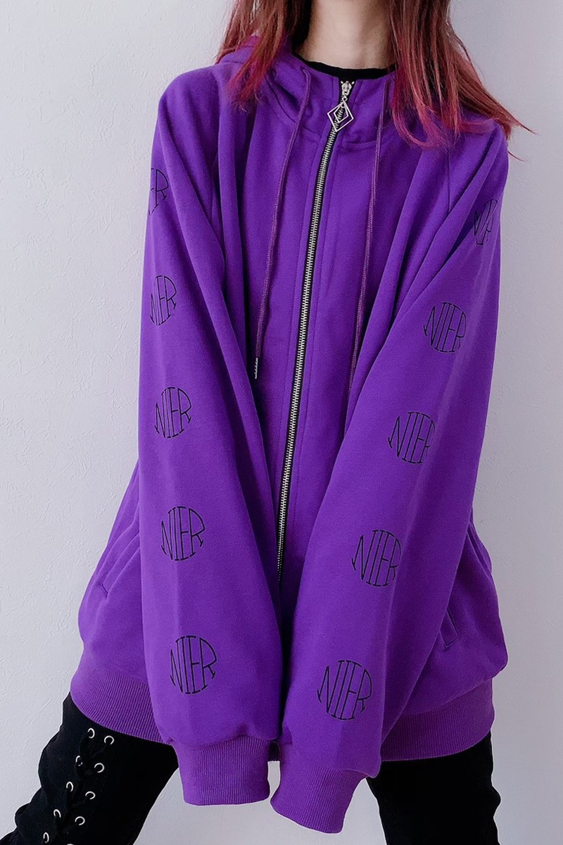 NieR (ニーア) PURPLE ZIP PARKA