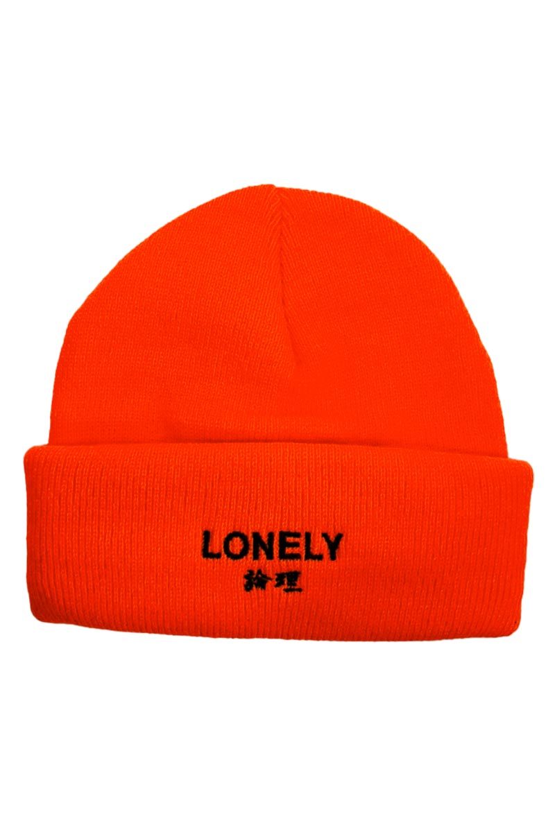 LONELY論理 LOGO BEANIE ORANGE