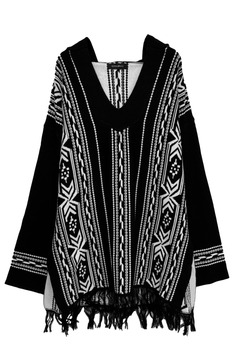 CIVARIZE【シヴァーライズ】 ニットプルオーバーPK BLACK