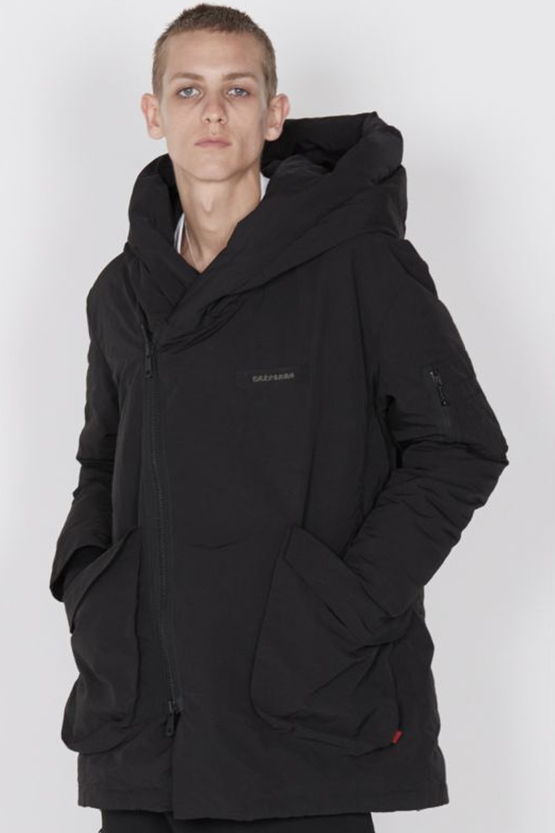 VIRGOwearworks (ヴァルゴウェアワークス) DIAGONAL ZIP DOWN JKT BLACK