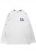 One Drop(ワンドロップ) ふくだ ビールとサウナ®刺繍ロングTシャツ WHITE