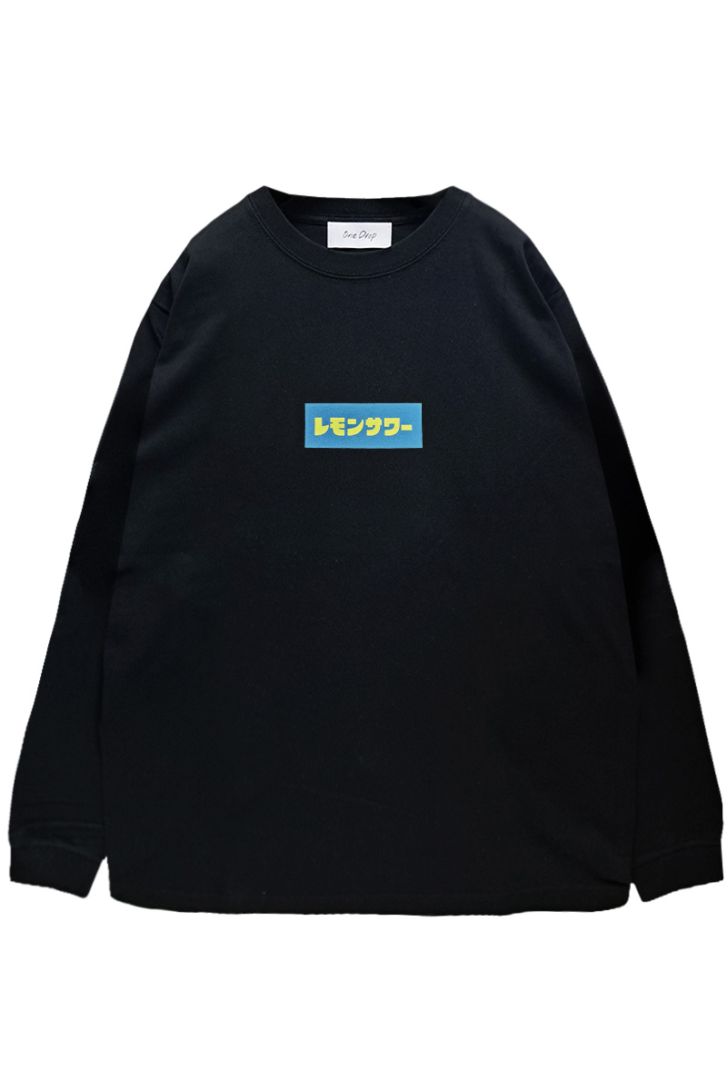 One Drop(ワンドロップ) ふくだ レモンサワー® LongTshirt BLACK