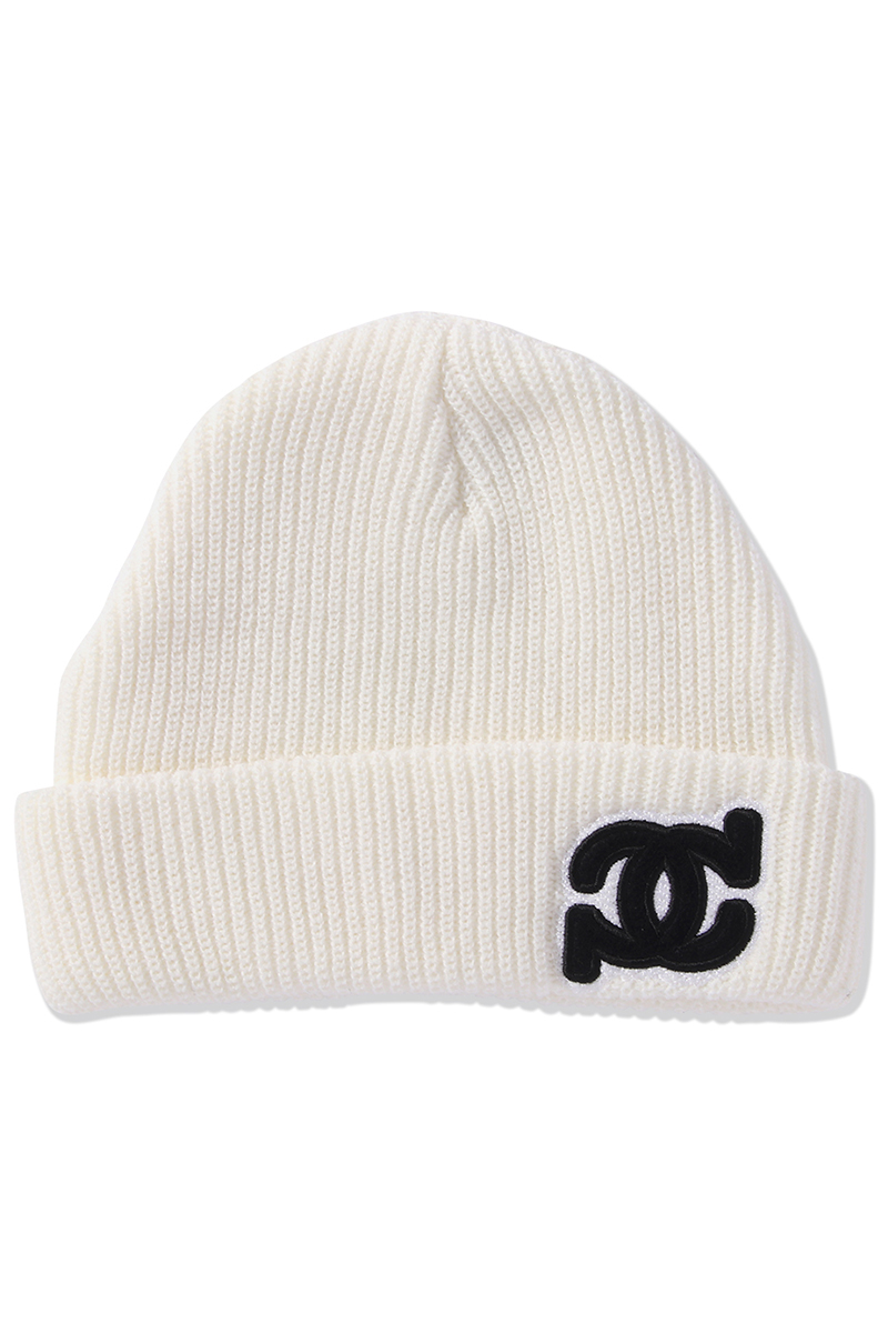 PUNK DRUNKERS(パンクドランカーズ) PDロゴニットCAP WHITE