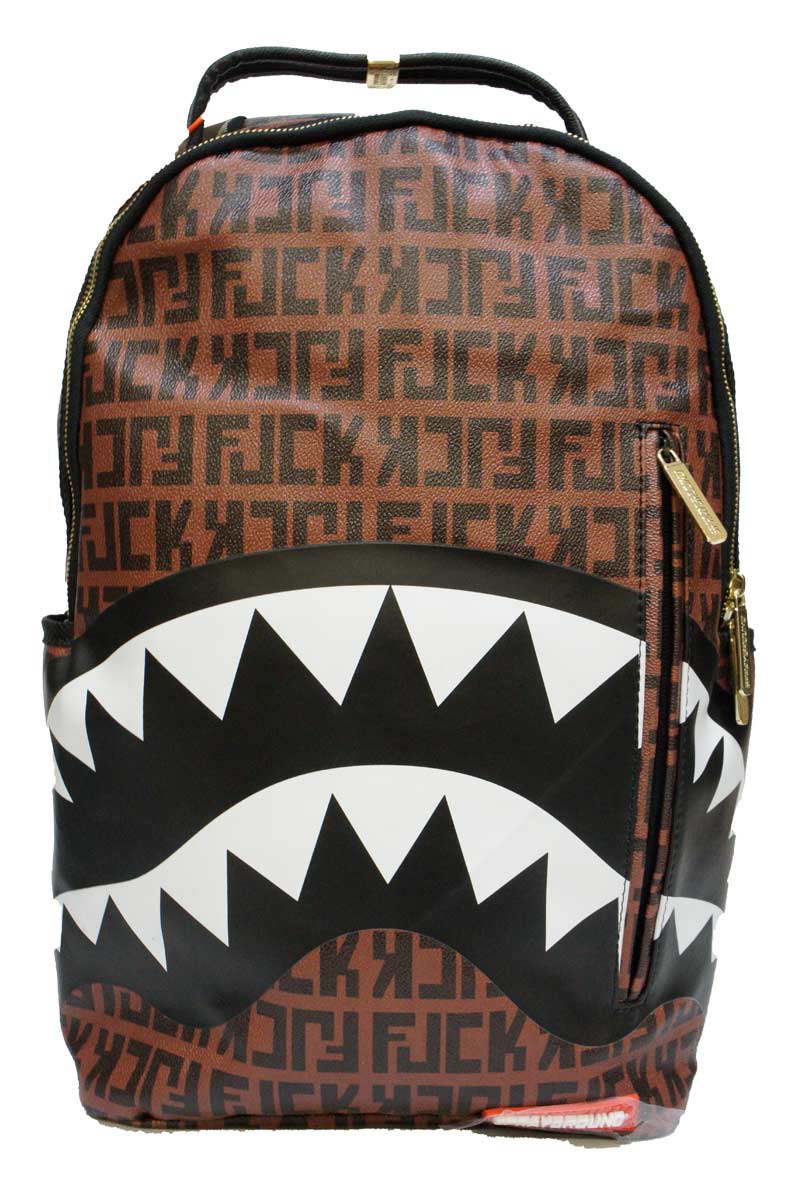 Sprayground Pink Knit Backpack Black Zipper