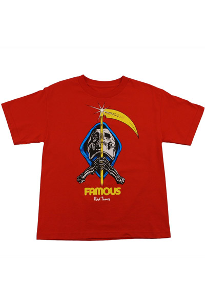 FAMOUS STARS AND STRAPS VERNON BOYS TEE RED