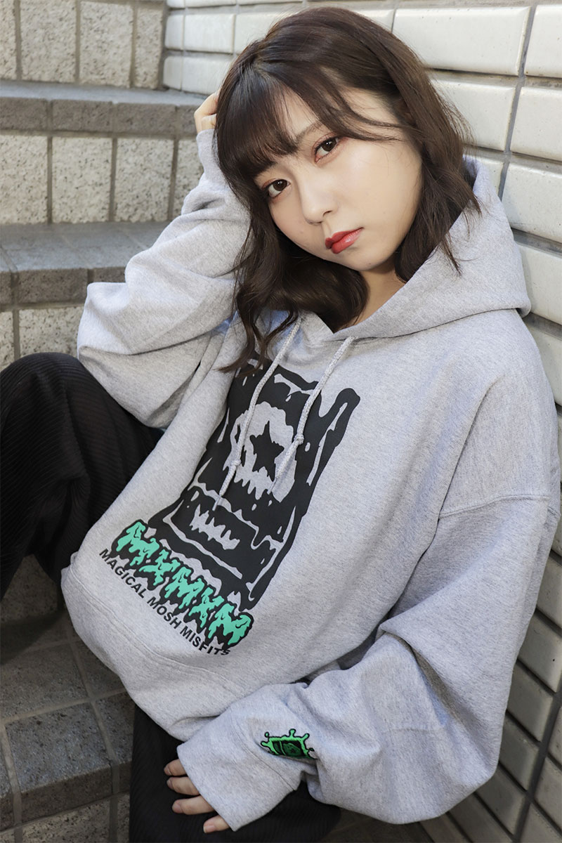 MAGICAL MOSH MISFITS MxMxM どろどろドクロ HOODIE GRAY