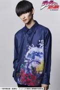 【予約商品】ジョジョの奇妙な冒険xglamb(グラム) Dio Brando Shirts / ディオブランドーシャツ NAVY