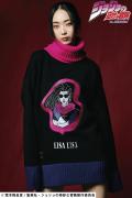 【予約商品】ジョジョの奇妙な冒険xglamb(グラム) Lisa Lisa Turtle Knit / リサリサタートルニット BLACK