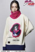 【予約商品】ジョジョの奇妙な冒険xglamb(グラム) Lisa Lisa Turtle Knit / リサリサタートルニット WHITE