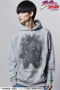 【予約商品】ジョジョの奇妙な冒険xglamb(グラム) Santana Hoodie / サンタナフーディ GRAY